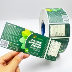 Cá nhân mật ong Jar phân hủy sinh học dán dính Nghi Thức autocolante cuộn nhãn cho hộp đựng thực phẩm Chai thủy tinh - Product Image 1