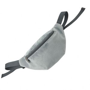 Riñonera de Franela y Terciopelo, Pequeña, Suave y Afelpada, Estilo Casual, Bandolera de Pecho, Estampada, Unisex - Product Image 2