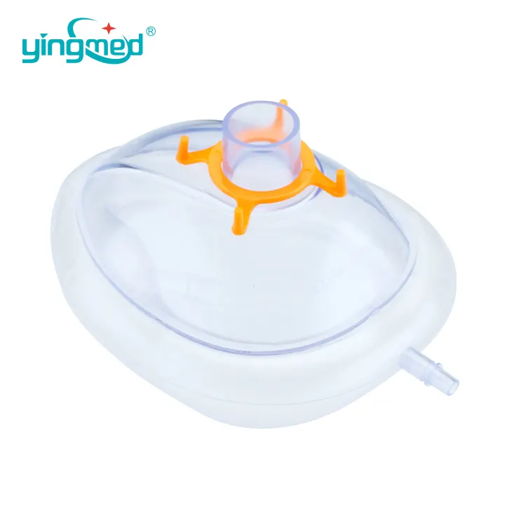 Mooie Anesthesie Gezichtsmasker Maat 6 Wegwerp Luchtkussen Pvc Anesthesie Masker
