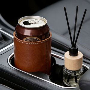 PU Leather <b>Beer</b> Can Cooler Holder Laser Engraved Groomsmen Gift Beverage Stand Custom Drink Sleeve for Party Events - Product Image 4