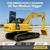 Vente Flash : Excavatrice sur chenilles Komatsu 240 d'occasion, 24 tonnes, système hydraulique complet, bon état, livraison rapide, expédition mondiale