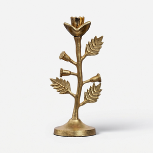 Commercial Hospitality Vintage <b>Candle</b> Stand - Heavy-Duty Cast <b>Brass</b> <b>Candle</b> <b>Holder</b> for Fine Dining Sourcing - Product Image 1