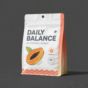 Sac plat biodégradable personnalisé, emballage de poudre de protéines, emballage en aluminium, emballage résistant à l'humidité - Product Image 3