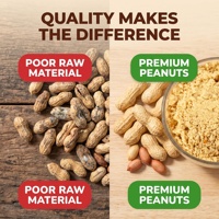 Farine d'arachide végétalienne de qualité supérieure, en vrac, de qualité alimentaire, HALAL, casher, sans gluten, riche en protéines, dégraissée, faible en gras, sans OGM