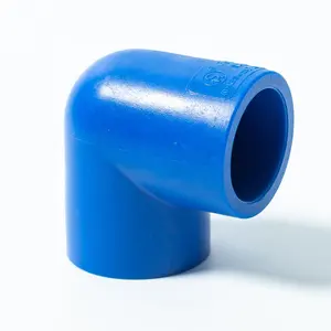 Wholesale Hot Sale PE Pipe Fittings Angles 90 Degree Elbow Blue Pipe Fittings For Water Supply