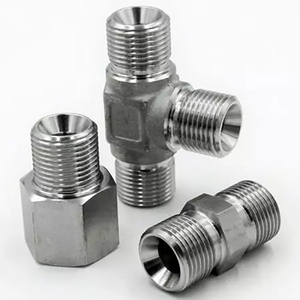 Accesorios de tubería hidráulica de alta presión y adaptadores de manguera JIC/JIS/BS5200 BSPT/NPT/UN/UNF superficie lisa para maquinaria - Product Image 2