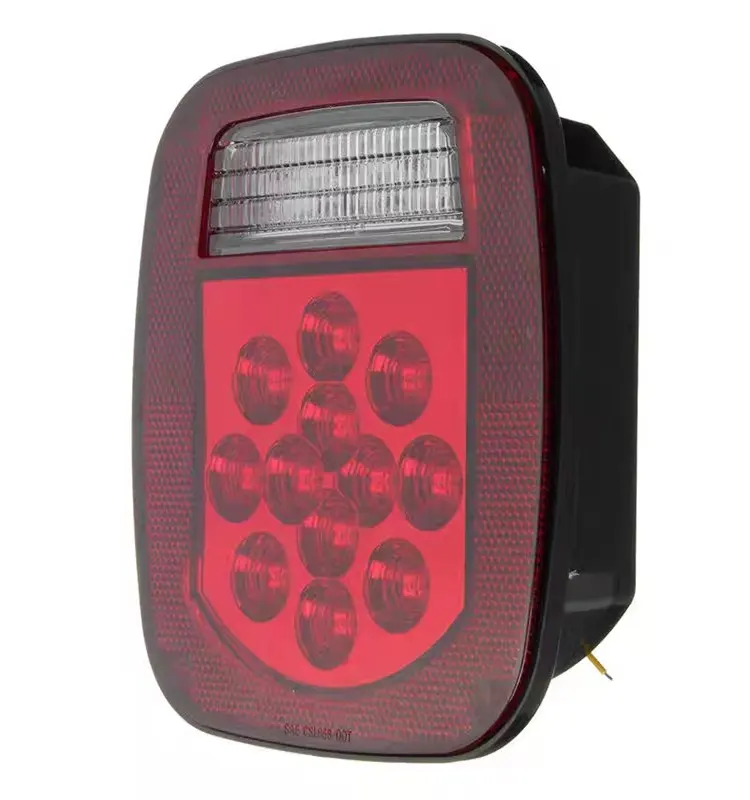 The LED combined taillight assembly is modified to reverse the brake light  which is suitable for Jeep herdsman TJ.