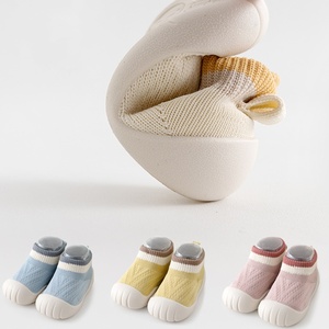 Chaussures <span class=keywords><strong>Chaussettes</strong></span> de Marche pour Bébé en Gros, Qualité Supérieure, Couleur Unie, Chaussures Premiers Pas Décontractées pour Garçons et Filles, <span class=keywords><strong>Chaussettes</strong></span> Antidérapantes pour Bébés - Product Image 2