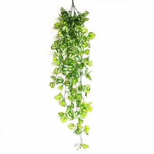 Planta colgante artificial para decoración de pared, uva, hiedra, hojas de vid, precio de fábrica, venta al por mayor