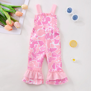 Overall Kamuflase Anak-Anak Model Ruffle Bell Bottom dengan Tali Suspender untuk Berburu - Product Image 2