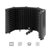 Filtre anti-vent pour microphone BOYA BY-RF5P, pare-brise insonorisé pour microphone, filtre anti-reflet pour microphone pliable