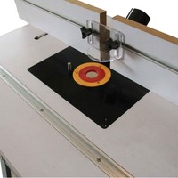 Table de fraisage robuste pour le travail du bois avec guide réglable et échelle de précision, pour le fraisage, le dégrossissage et la gravure
