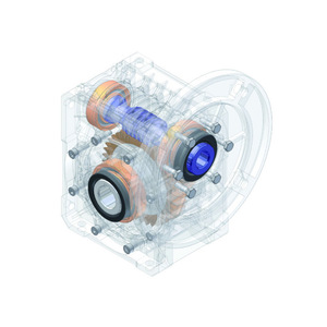 Fabricant de réducteurs à engrenages à vis sans fin : Réducteur de boîte de vitesses cylindrique pour servomoteur pas à pas Modoli - Product Image 1