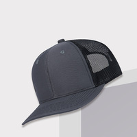 Casquettes de camionneur personnalisées OEM, logo brodé 3D, patch en cuir, légèrement courbées, maille respirante, protection solaire, unisexe
