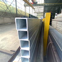 Tube carré galvanisé à section creuse pour structures de serres, rayonnages de stockage et fabrication générale