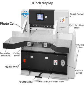 Automatische 780Mm Papiersnijmachine Enkele Hydraulische Fabriek Verkoop Nieuwe <span class=keywords><strong>Schneider</strong></span> Omron Handmatige Enkele Hydraulische Papiersnijder - Product Image 3