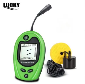 Lucky ff818 localizador de peixes portátil, gps, eco sonda de profundidade de peixe, detector de peixes