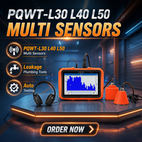 Livraison Gratuite PQWT-L30 L40 L50 Détecteur de Fuites d'Eau Multi-Sensoriel pour Sols et Murs Outils de Plomberie Détecteur de Fuites de Conduites