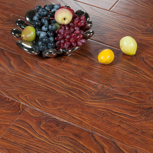 Plancher Bosi Design moderne AC3 résistant à l'usure Installation par clic Revêtement de sol <span class=keywords><strong>stratifié</strong></span> Orm Piso Rouge <span class=keywords><strong>Parquet</strong></span> Offre Spéciale pour le salon - Product Image 2