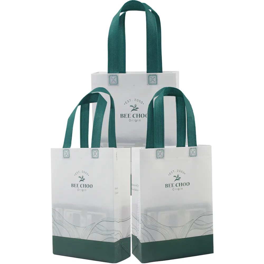 High quality simple style shopping cheap tote bag reusable Daily necessities Grocery bag non woven bag flat with portable