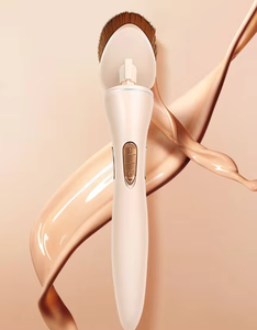 Brocha de Maquillaje Eléctrica Recargable por USB, Mango de Plástico Suave, Herramienta Mezcladora de Polvo para Viaje - Product Image 4