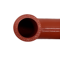 Tuyau de chargeur turbo haute température en caoutchouc silicone, tube en silicone avec revêtement FKM pour automobile
