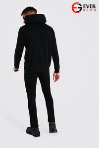 Sudaderas Lisas para Hombre, Sudaderas de Algodón Negro con Forro Polar, Sudaderas Personalizadas para Hombre - Product Image 2