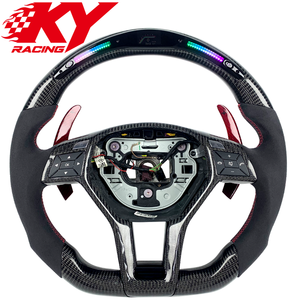 Volante Deportivo Personalizado de Fibra de Carbono con LED para Mercedes-Benz AMG W204 W212 C204 CLS63 CLA45 C63 E300 E63 Clase C - Product Image 1