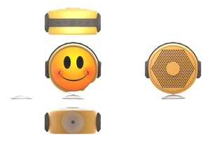 Haut-parleur Bluetooth à ventouses <span class=keywords><strong>avec</strong></span> visage souriant et dessin animé mignon Petit haut-parleur portable sans fil de haute qualité <span class=keywords><strong>Bureau</strong></span> de <span class=keywords><strong>chambre</strong></span> à coucher de style élégant - Product Image 4