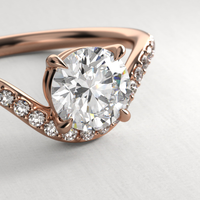 Bague de mariage solitaire pavée à tige fendue avec diamant de laboratoire taille ronde 2 carats en or massif 10K/14K/18K certifié IGI clarté VVS CVD/HPHT