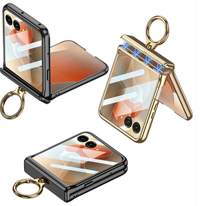 Coque de téléphone transparente avec anneau de maintien pour MOTO <span class=keywords><strong>Raza</strong></span> 70/<span class=keywords><strong>Raza</strong></span> 70 Ultra, avec protection de charnière, finition électrolytique - Product Image 5