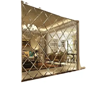 Büyük ayna duvar dekoratif cam kare aynalar asansör arka plan dekorasyon cam ayna mozaik fayans