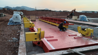 Bascule de conteneur de plate-forme de déchargement hydraulique 80-150T personnalisée nouveau volet latéral de benne de grand camion pour la vente au détail