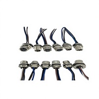 Connecteur M8 à souder, type colle, mâle/femelle, 3-8 cœurs, étanche, pour câble d'aviation, drone et utilisation TV automobile