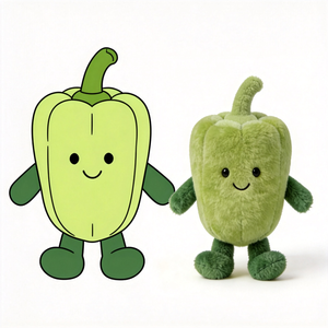 Fabricante de Juguetes de Peluche Personalizados con Forma de Vegetales, Venta al por Mayor de Figuras de Peluche, Juguetes de Peluche con Forma de Vegetales Personalizados - Product Image 1