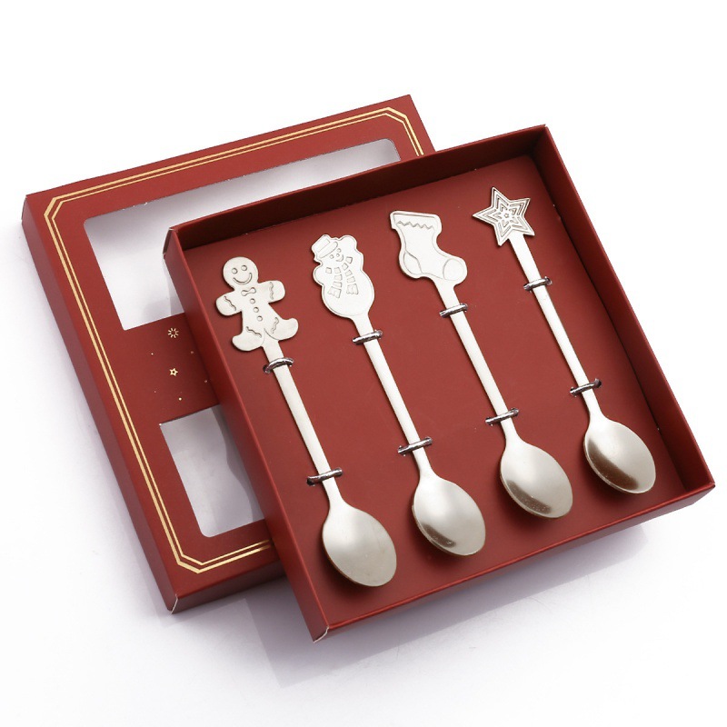 Natural color red box four-piece set