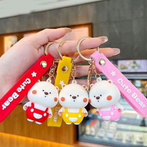 Llavero de muñeca de goma para coche, adorno accesorio Pvc 3D llavero colgante de dibujos animados con correa de muñeca antipérdida/ - Product Image 5