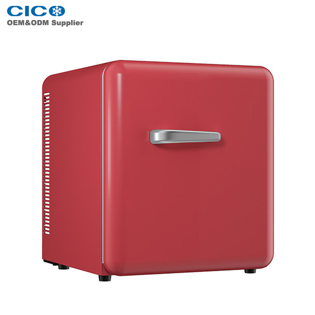 CICO 30L Retro Mini Bar Fridge - Low Noise Energy Saving Silent Mini Refrigerator for Home, Office, Dorm
