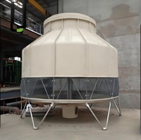 Tour de refroidissement circulaire à contre-courant en fibre de verre industrielle FRP 10 tonnes 15 tonnes 20 tonnes 50 tonnes 80 tonnes Moteur de type ouvert Tour de refroidissement en FRP