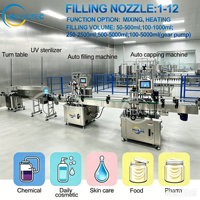 Machine de remplissage automatique de liquides visqueux à 4 têtes à piston linéaire HUAJIETEC, machine de remplissage automatique de détergent à vendre