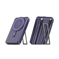 Nouvelle arrivée de banques d'alimentation magnétiques sans fil 5000mAh et 10000mAh Station d'alimentation portable avec support
