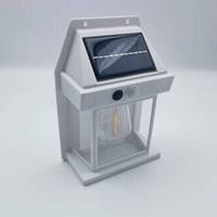 Lampu Dinding Sensor Gerak Tenaga Surya Luar Ruangan Tahan Air Terang untuk Teras dengan 3 Mode dan Jangkauan Deteksi 6m