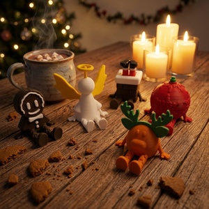 Decoraciones Navideñas Impresas en 3D Más Vendidas, Mini Adornos, Figuras Decorativas para Árboles de Navidad, Regalos y Piezas de Manualidades - Product Image 5
