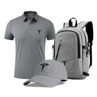 Tendencia 2026: Kit Ejecutivo de Lujo Sostenible con Certificación GRS, 3 en 1: Mochila, Gorra de Béisbol y Camiseta Polo, para Regalos de Bienvenida a Nuevos Empleados