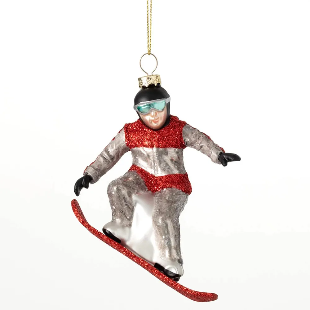 Ornamento de Snowboard - Casa para as Férias - Enfeites de Árvore de Natal Esportes Snowboard Ornamento Ecológico