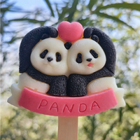 Direct usine, Sucette glacée 3D réaliste en forme d'animaux mignons de dessin animé, Forme et design personnalisés OEM/ODM, Dessert glacé en gros