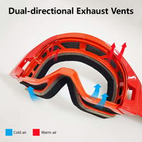 Masque de motocross 100LK, masque de moto tout-terrain, possibilité de personnaliser les couleurs et autres attributs, peut être utilisé pour le ski et la conduite