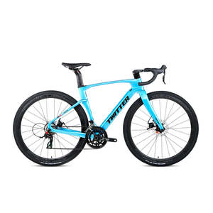 Bicicleta de Carretera y Grava My Store 700c V3 RS 12S Aero de Fibra de Carbono, 21 Velocidades, Ruedas Azules, Unisex, AL7005 Race 24*15, 150-165cm - Product Image 4
