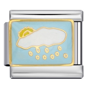 Accesorios de abalorios de acero inoxidable con diseño de flor estilo Y2K Creative Shield para la creación de pulseras de dijes italianos de 9 mm, ideales para la semana de la moda y proyectos de joyería DIY. - Product Image 6