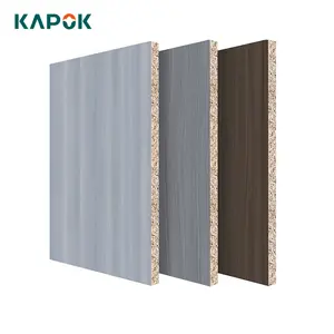 Wholesale High Gloss UV Melamine MDF/plywood/particle Board for Cabinet Door and Wardrobes Gray Walnut MDF Board 18mm Melamine